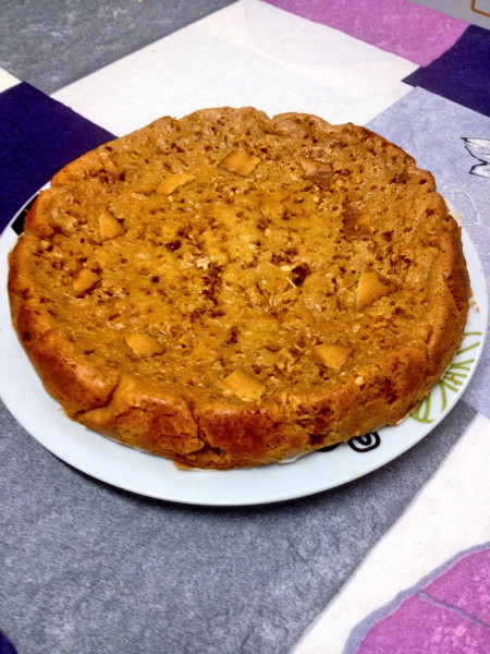 Cookie-cake de canela crocanti