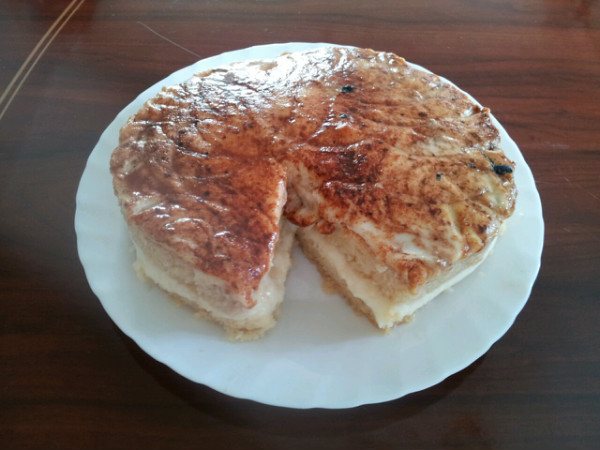 Tarta de arroz con leche