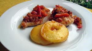 BACALAO CON MANZANA AL HORNO