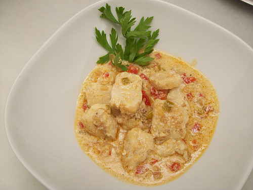 BACALAO CON LECHE DE COCO