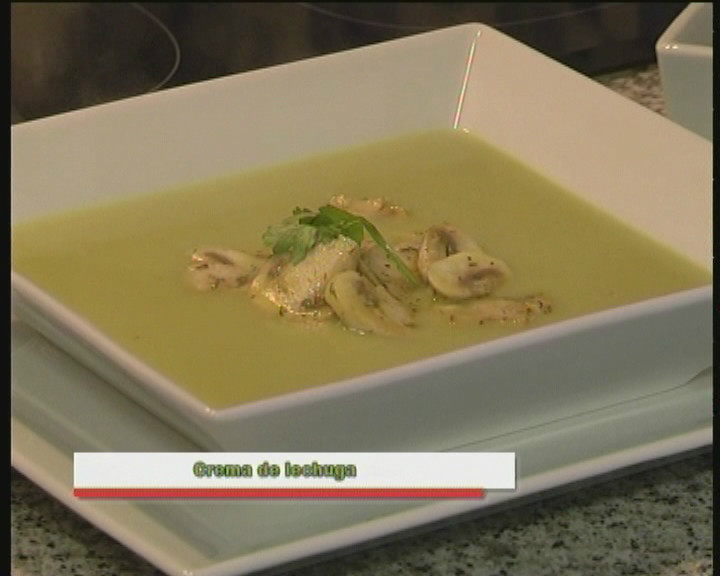 crema de lechuga