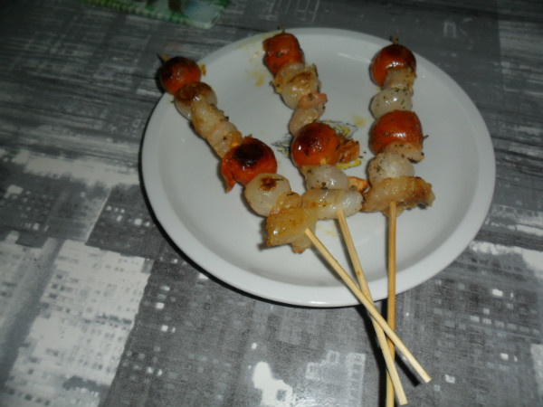 brochetas marineras a la naranja