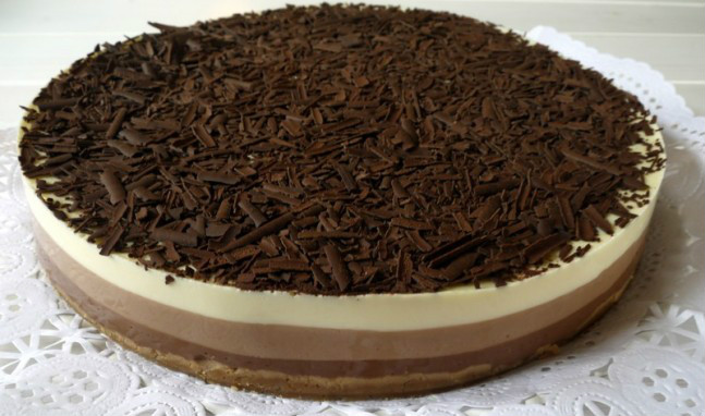 Tarta 3 chocolates