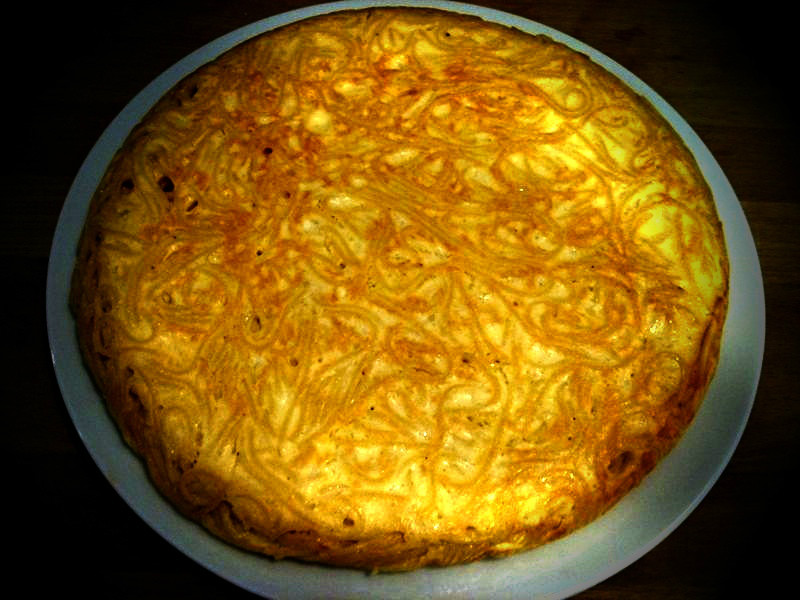 tortilla de espagueti