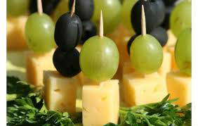 uvas con queso