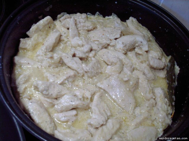 Pollo con leche