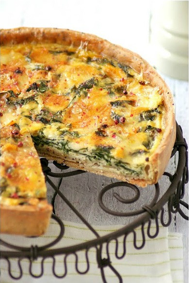 Quiche de espinacas al Chaumes