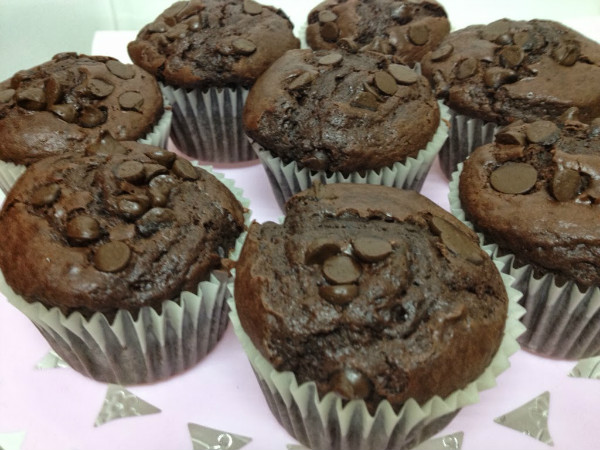 Muffins de chocolate rollo Starbucks