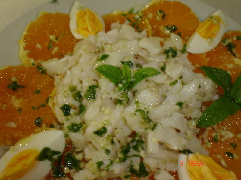 ensalada debacalao y naranja