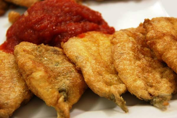 sardinas rebozadas con tomate