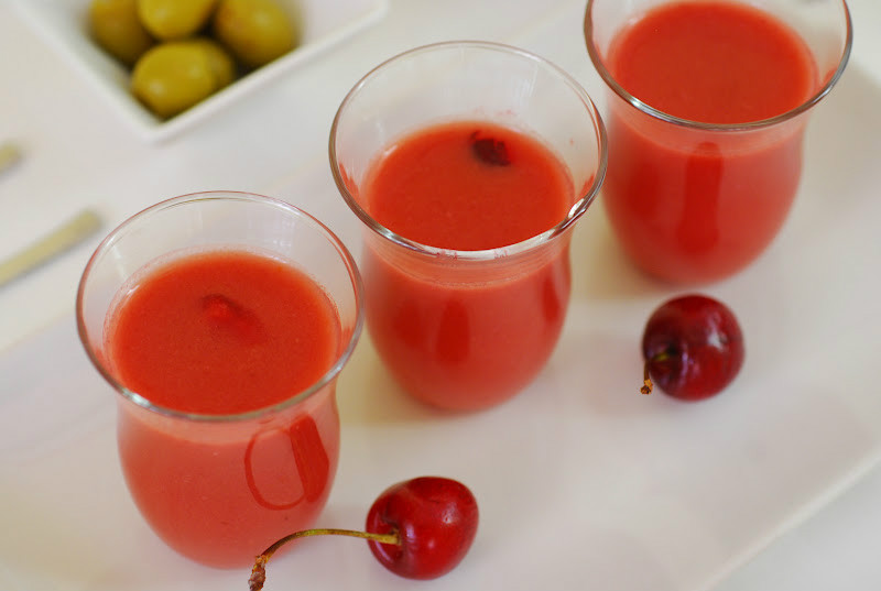 gazpacho de cerezas