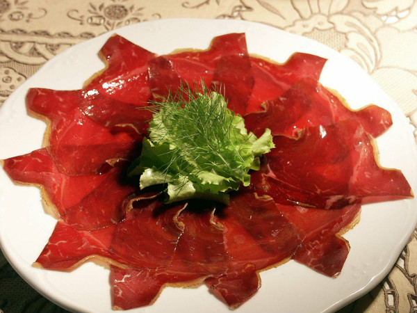 carpaccio de cecina