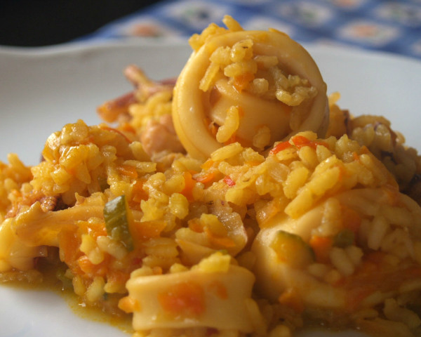 arroz con calamares