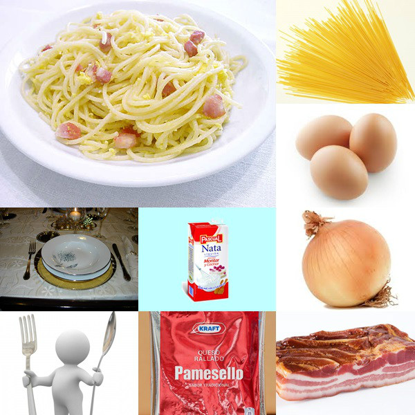 ESPAGUETIS A LA CARBONARA