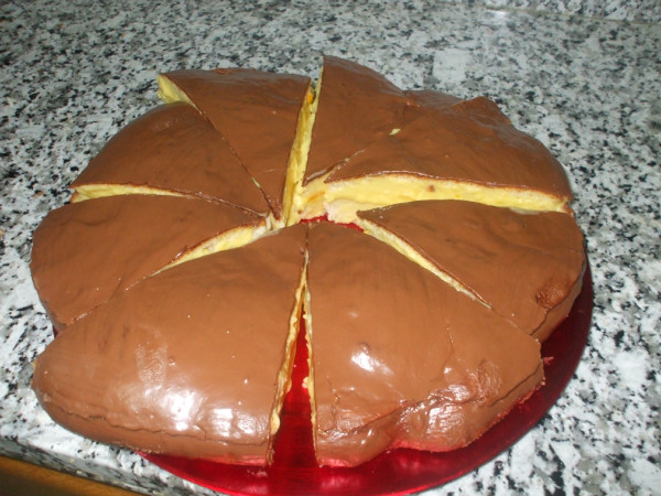 CUÑAS DE CREMA PASTELERA Y CHOCOLATE