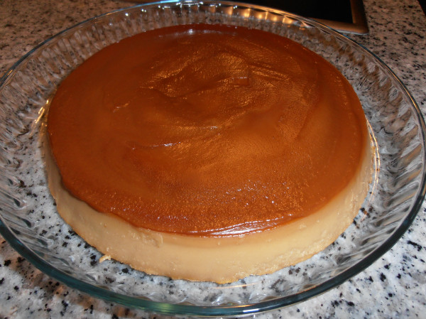 Flan de galleta María en microondas