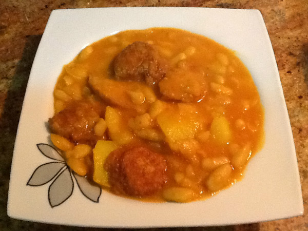 Potaje de habichuelas con relleno