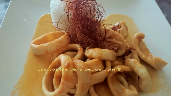 Calamares en salsa riojana