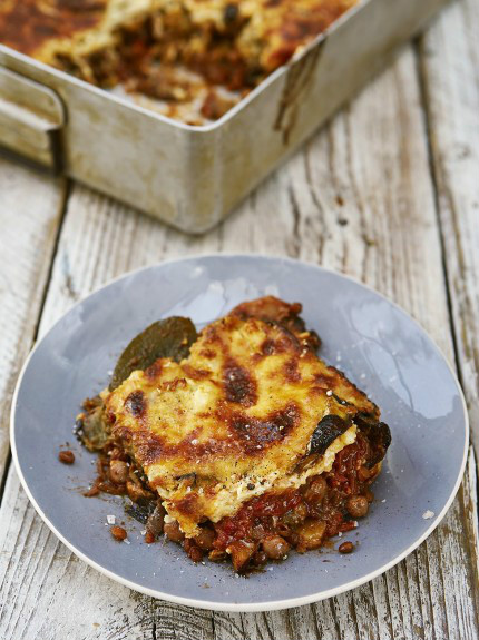 Moussaka vegetal de Jamie Oliver