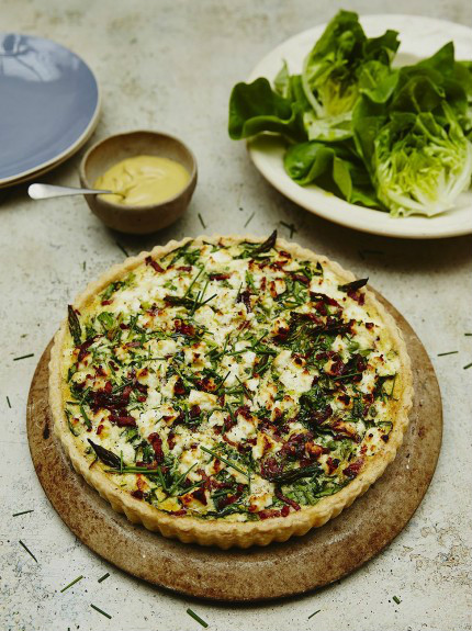 Súper quiche de primavera de Jamie Oliver