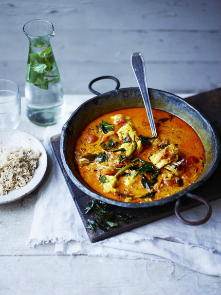 Curry de rape de Sri Lanka de Jamie Oliver