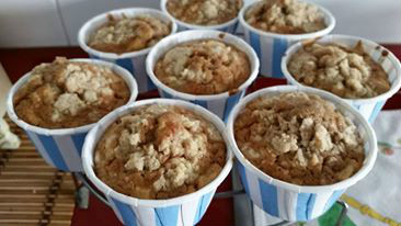 MUFFINS DE MANZANA Y CANELA