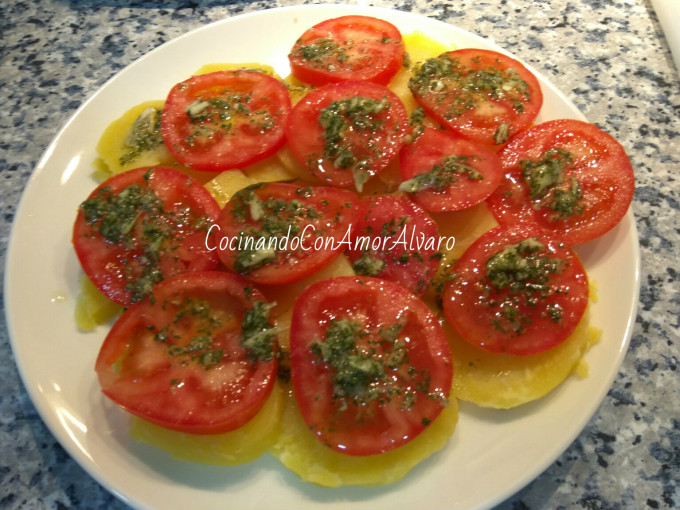 Ensalada de Patata y Tomate Natural