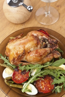 receta Capón relleno a la gallega