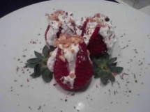 receta FRESAS CON NATA