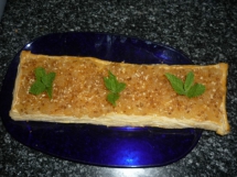 receta Hojaldre con Crema y Manzana