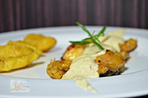 receta Lomos de trucha a la salsa de manzana