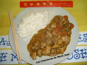 receta ARROZ CON POLLO AL CURRY