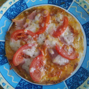 receta Fajipizza de jamón