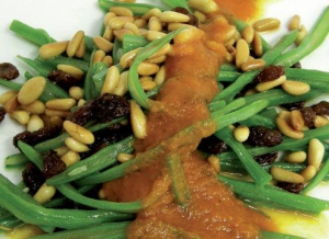 receta Judías verdes con frutos secos