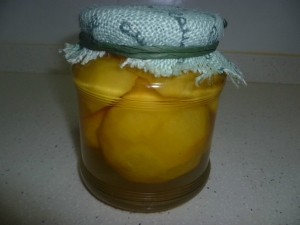 receta MELOCOTÓN EN ALMÍBAR