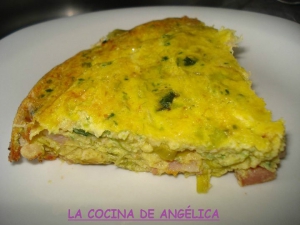 receta Pastel de puerros (sin hojaldre)