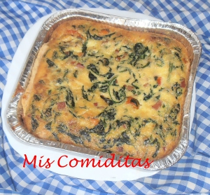 receta QUICHE DE MEJILLONES Y ESPINACAS