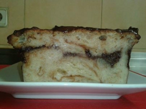 receta Pudin casero de pastas con chocolate negro