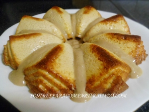 receta Bizcocho de frutos secos y crema de café Dukan