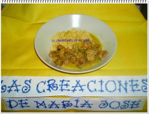 receta MOLLEJAS EN SALSA CON COUS COUS