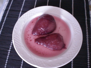 receta Peras al vino