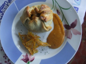 receta pañuelos dorados a la naranja