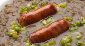 receta Lentejas con ajos y chistorra