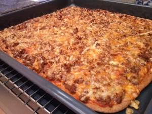 receta PIZZA INTEGRAL BOLOÑESA