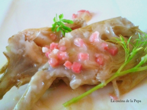 receta Alcachofas con jamón