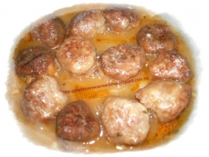 receta ALBÓNDIGAS EN SALSA DE LIMÓN Y KETCHUP