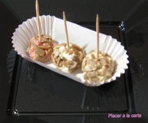 receta Bolitas de Paté y Queso Envueltas con Pipas y Kikos