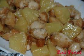 receta Lomo con piña