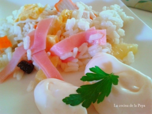 receta Ensalada de arroz con piña