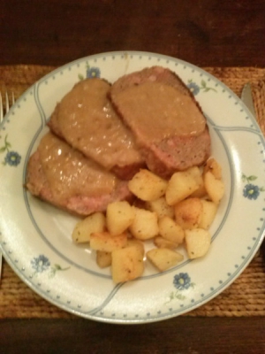receta Rollo de carne con patatas 